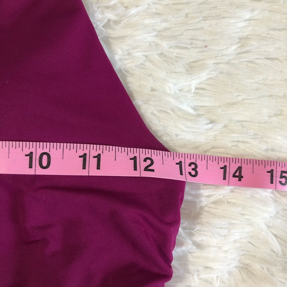 ATHLETA BIKINI HALTER TOPMAGENTA STRAPPY SZ SMALL - Picture 2 of 7